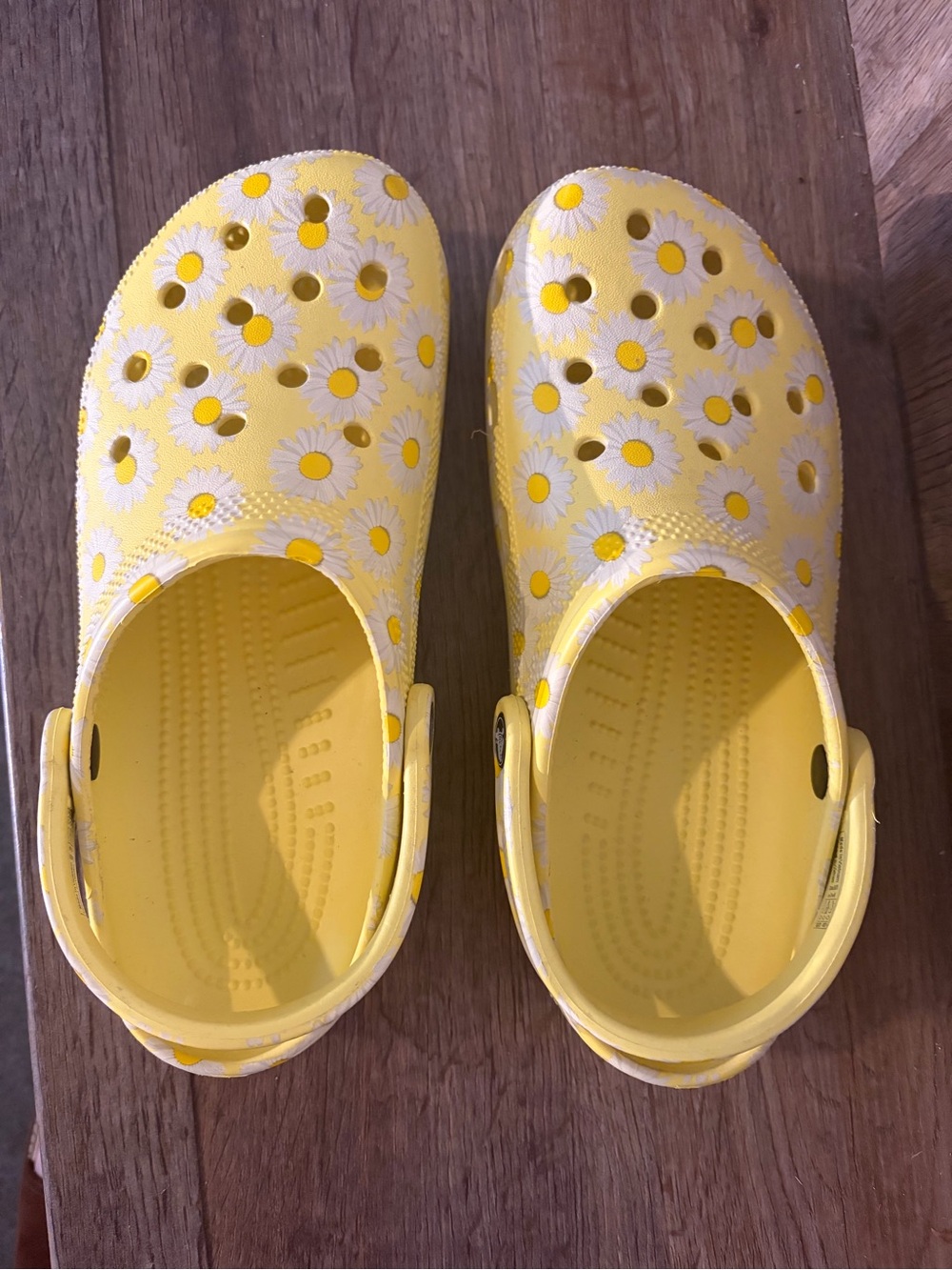Yellow Daisy Crocs